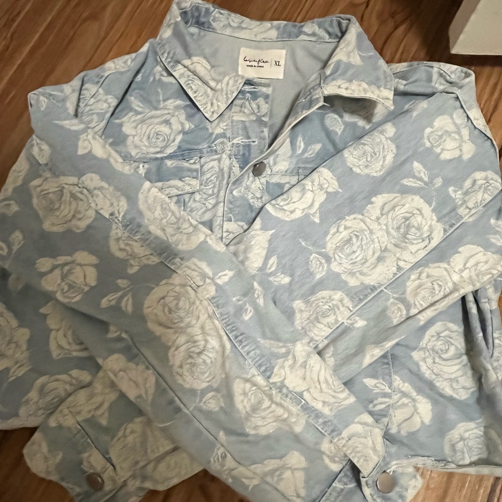 Floral Denim Jacket